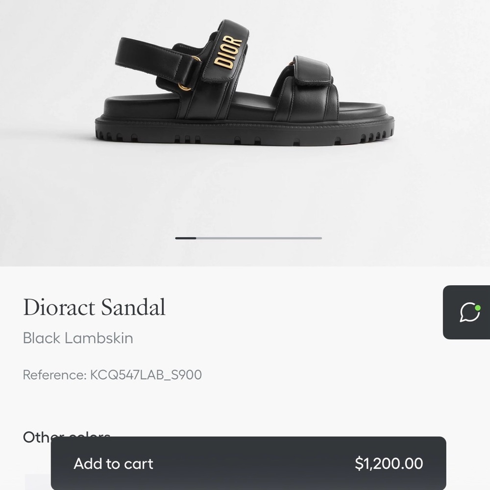 Dior Dioract dark blue Lambskin Leather Sandals with Gold